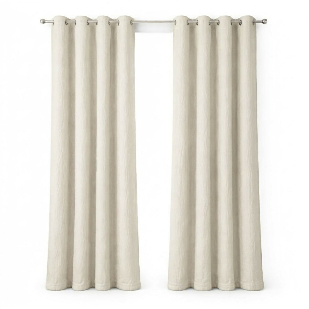 Cortinas jacquard blackout beige