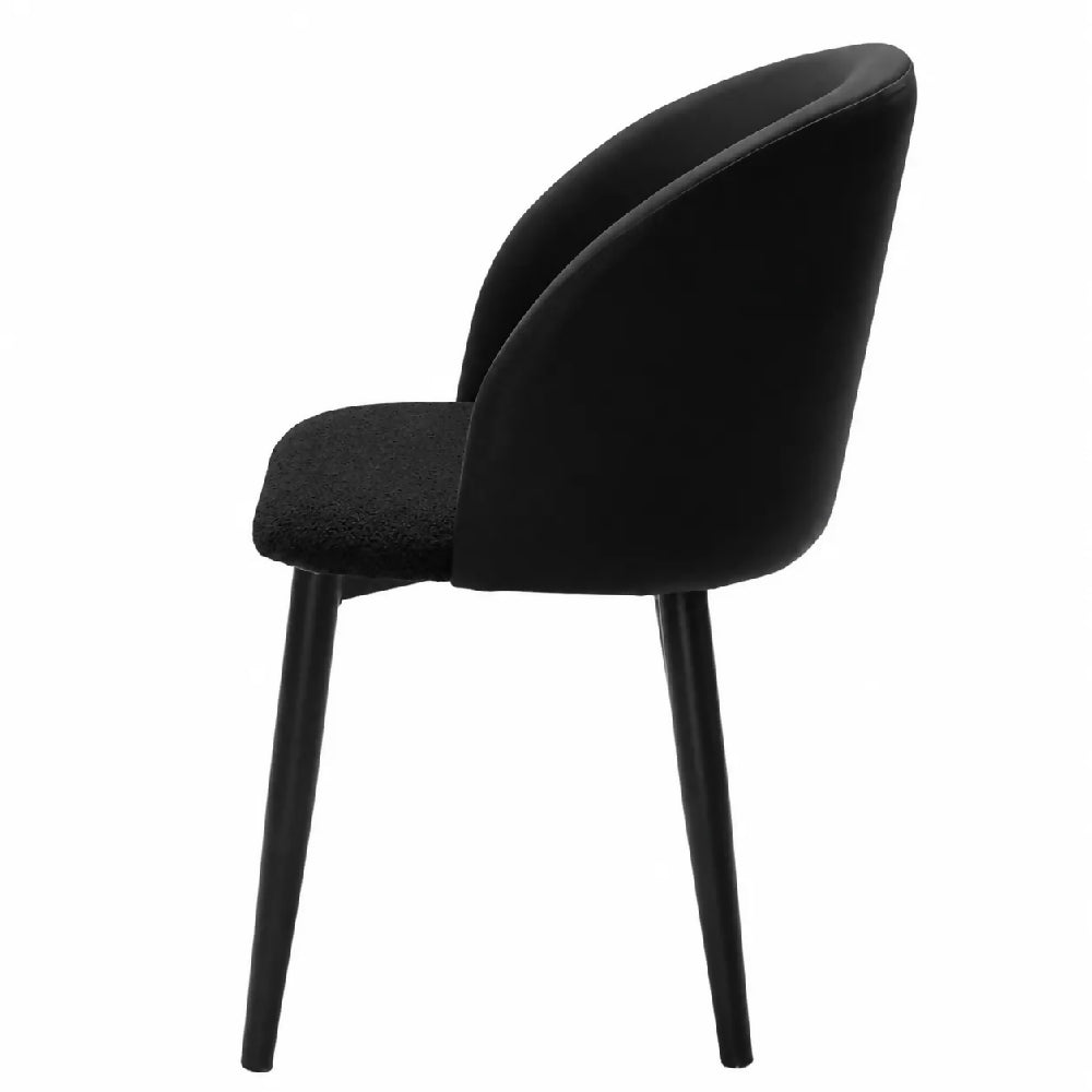 Silla Zenda Black Tela Para Comedor