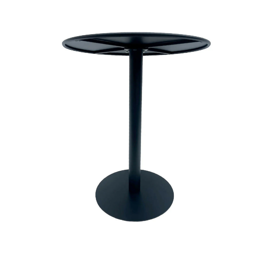 Mesa de Comedor Versátil Metálico Maiu Negro (72×60×60cm) - Interior y Exterior