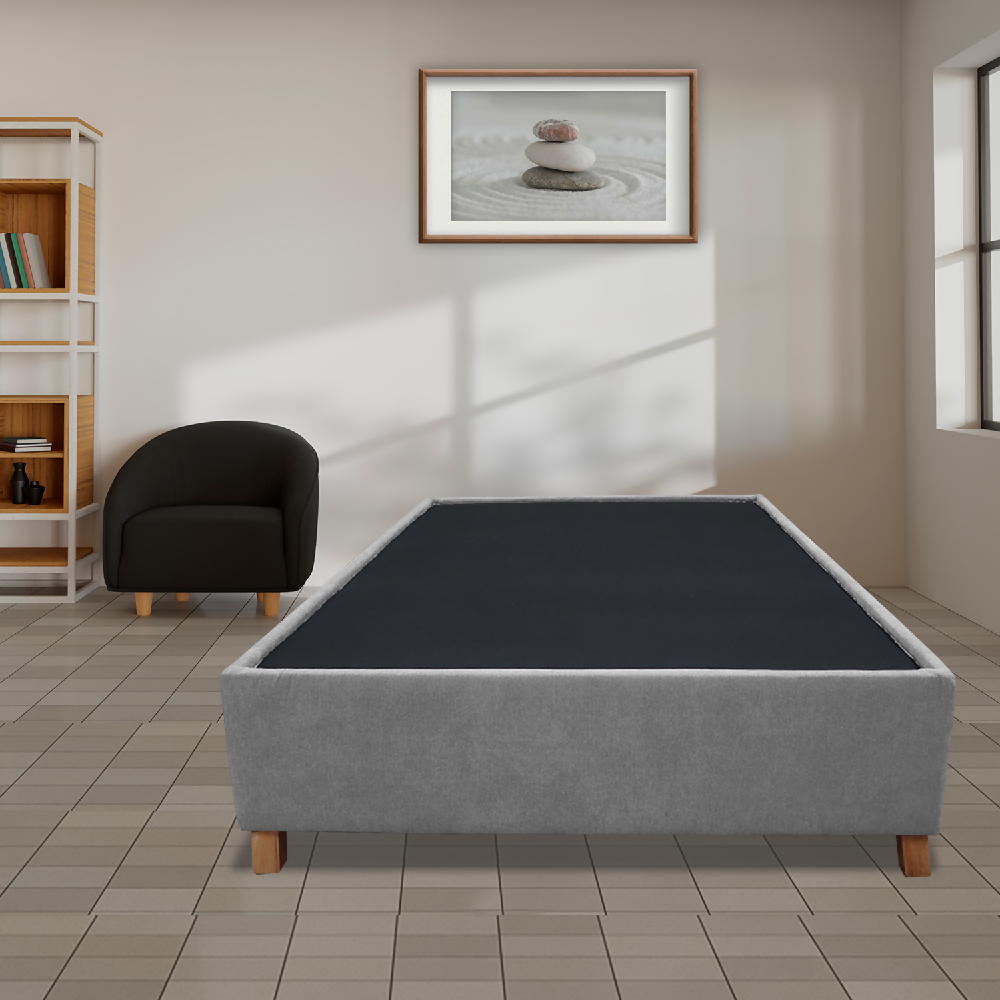 Basecama Graf 120x190 Semidoble Gris Claro
