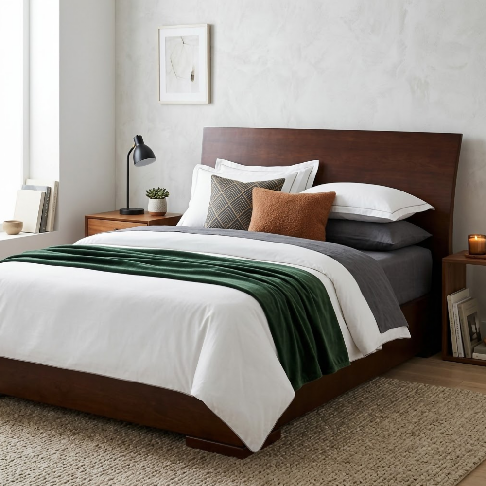Cama Felder elaborada en madera de Achapo