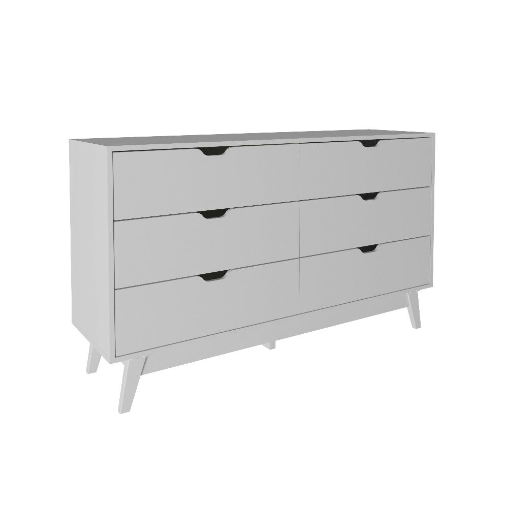 Combo Cuna Jaén Blanco + Cómoda Dakar Blanca