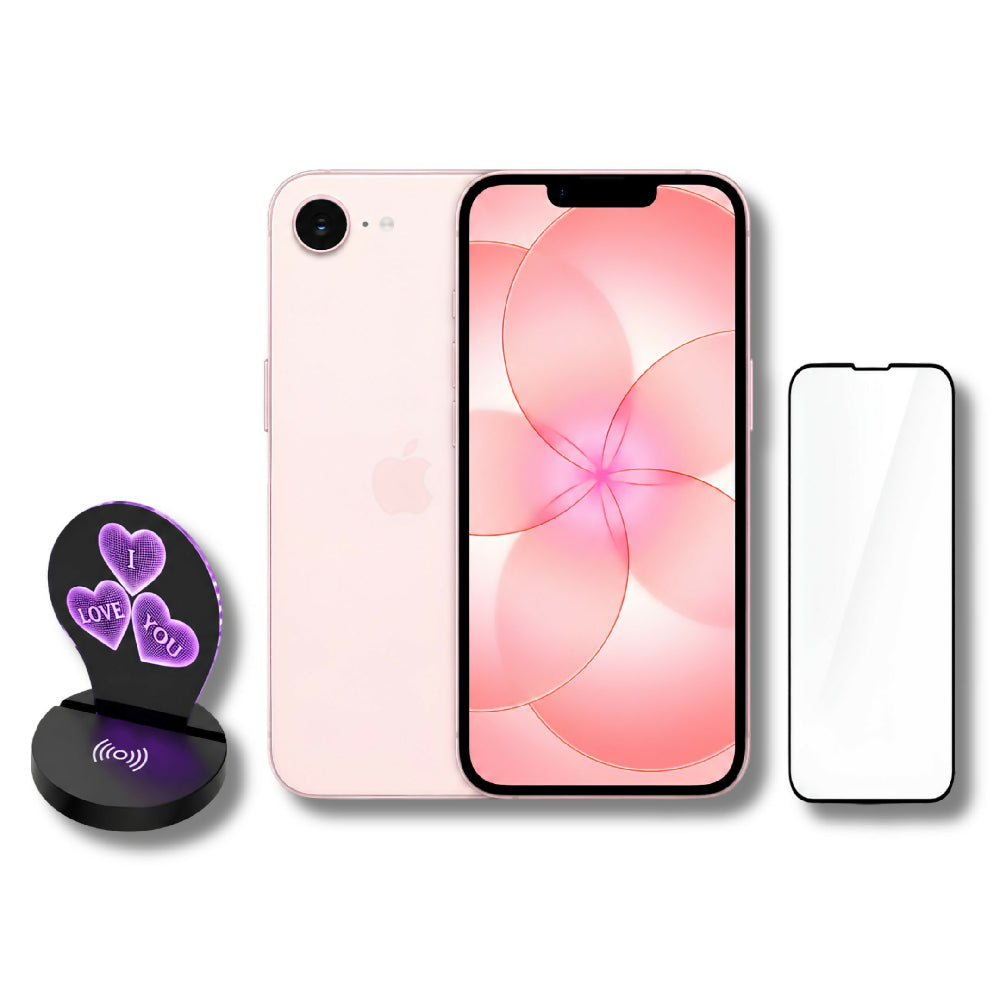 Celular Apple IPhone 17e 256gb ESim + Obsequio Lámpara Corazón 3D MagSafe Y Vidrio Palo Rosa