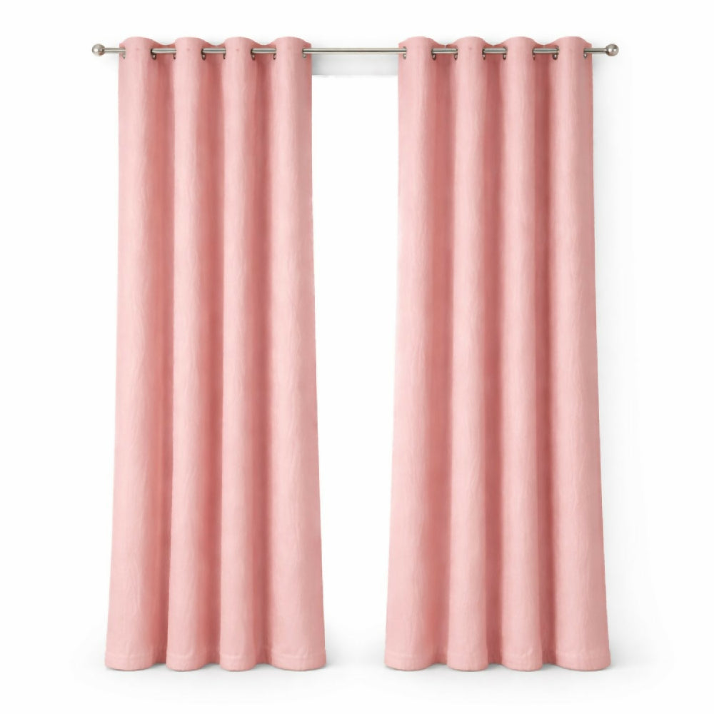 Cortinas jacquard blackout rosado