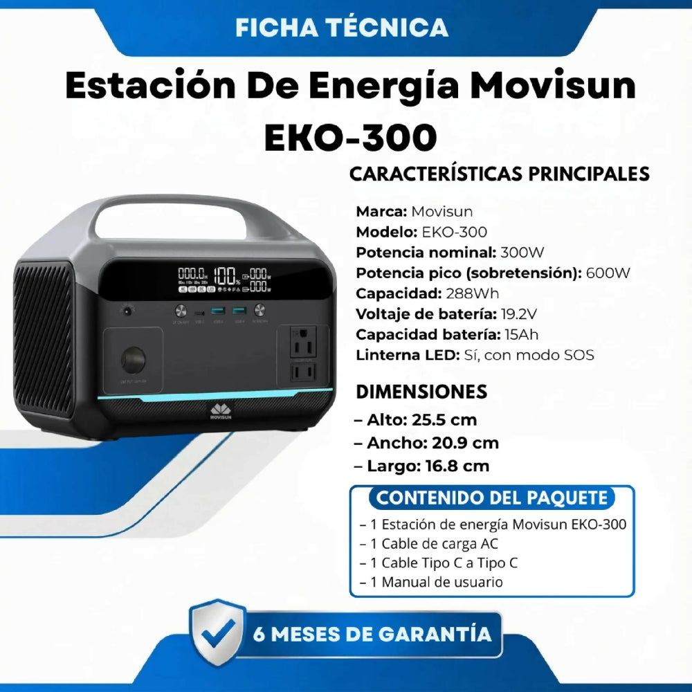 Estación De Energía Movisun EKO-300