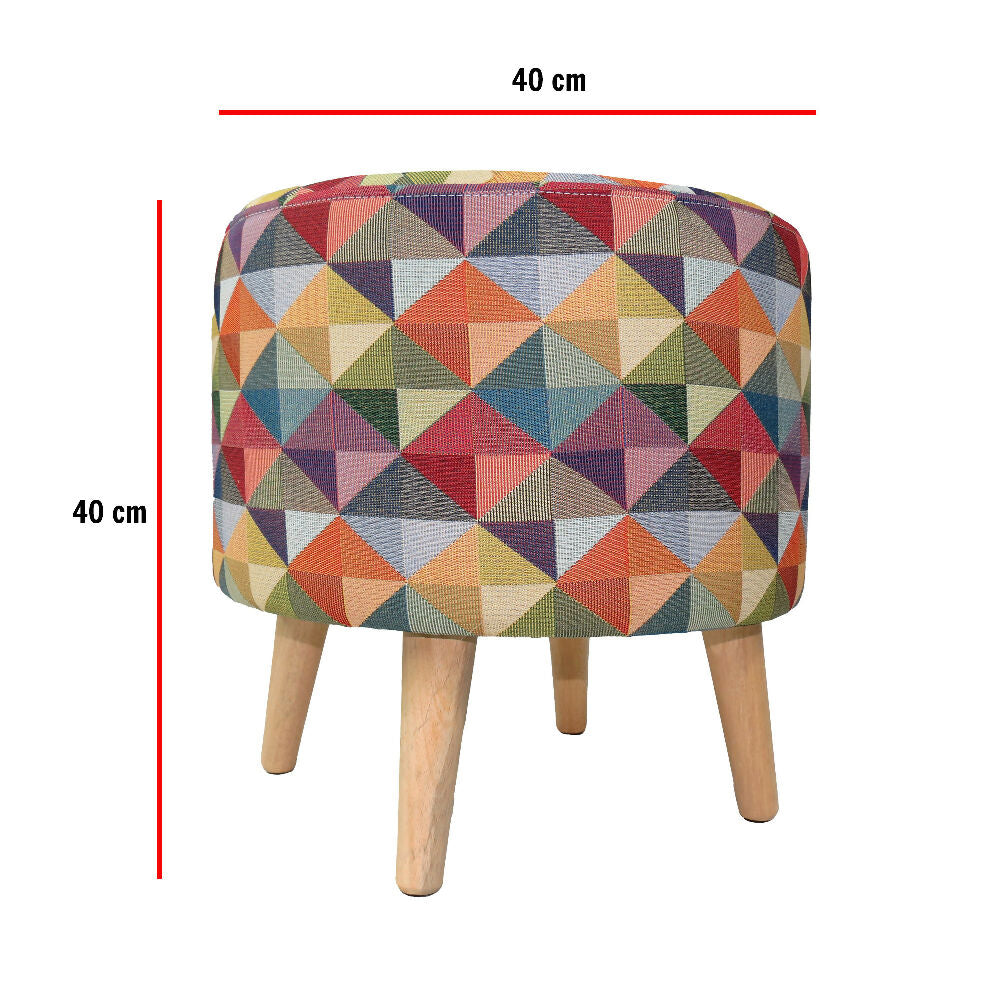 Set x 2 und Puff Tapizado 39x40x40cm Colors