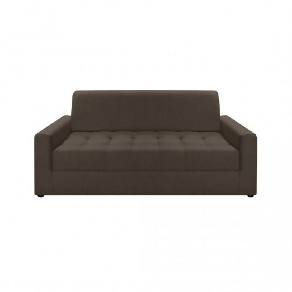 Sofá Alondra 2 Puestos Tela Café