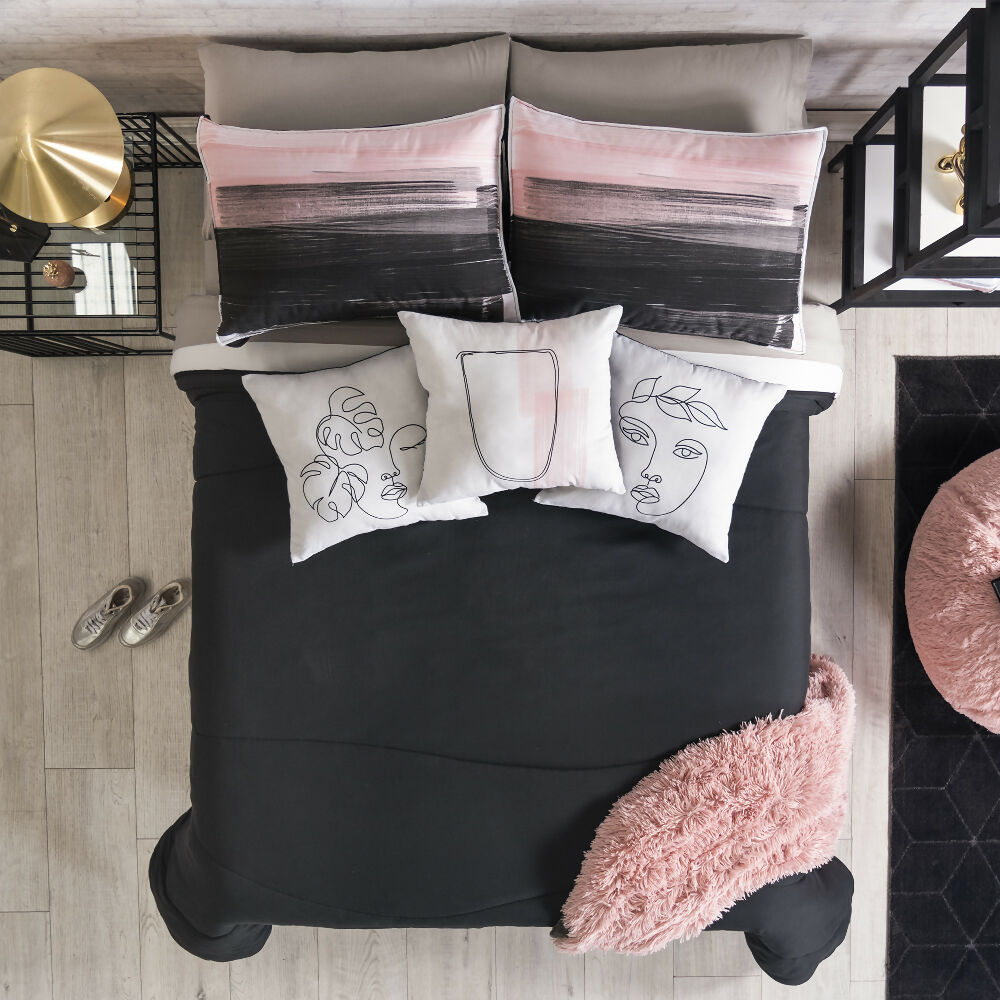 Juego de Edredón Art para cama King, Incluye 2 Fundas y 3 Cojines - Envío Gratis 86468-3