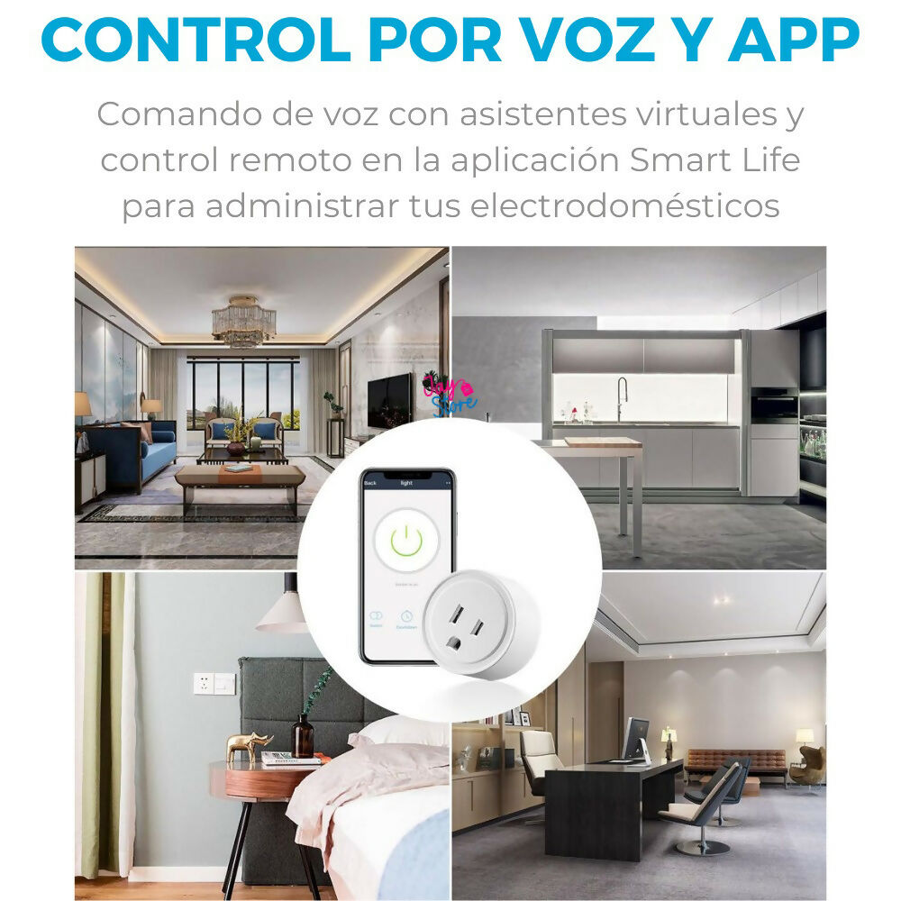 Tomacorriente Inteligente Compatible Con Alexa Google Home WiFi 2.4G