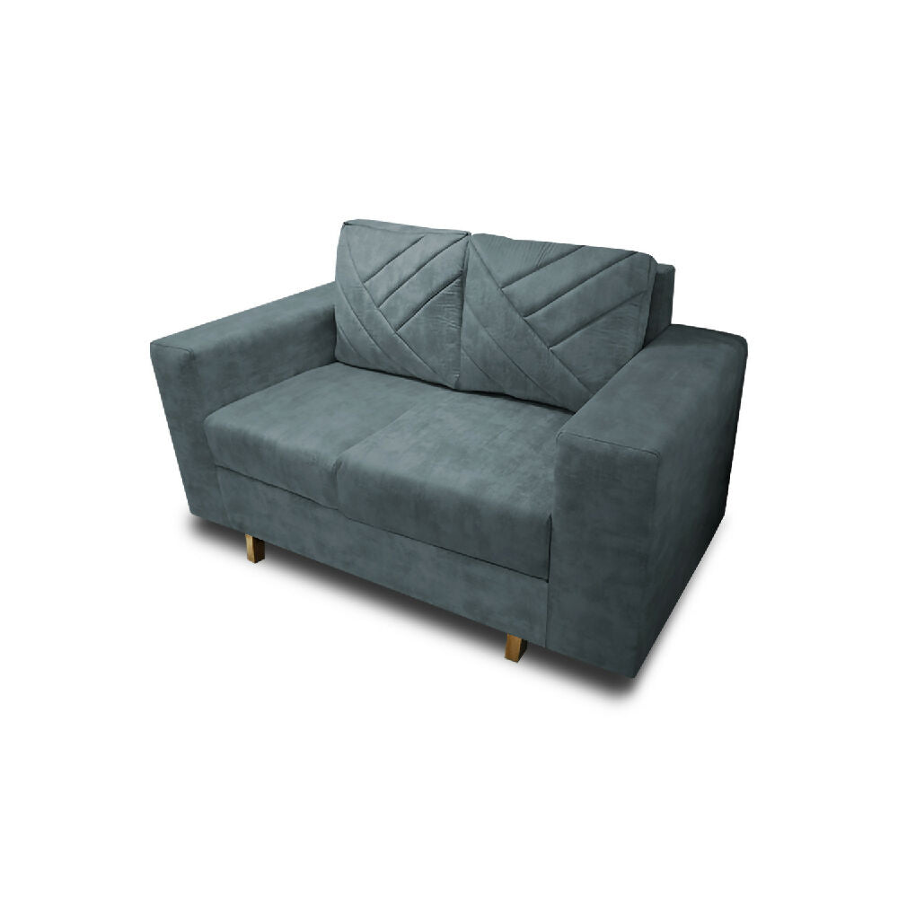 Sofa Amsterdam 2Ptos En Tela Amiglable Con Mascotas 150X72X75 Cm Acero