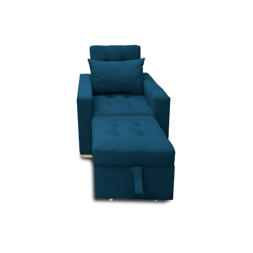 Poltrona Mood Multifuncional Reclinable Azul Petróleo