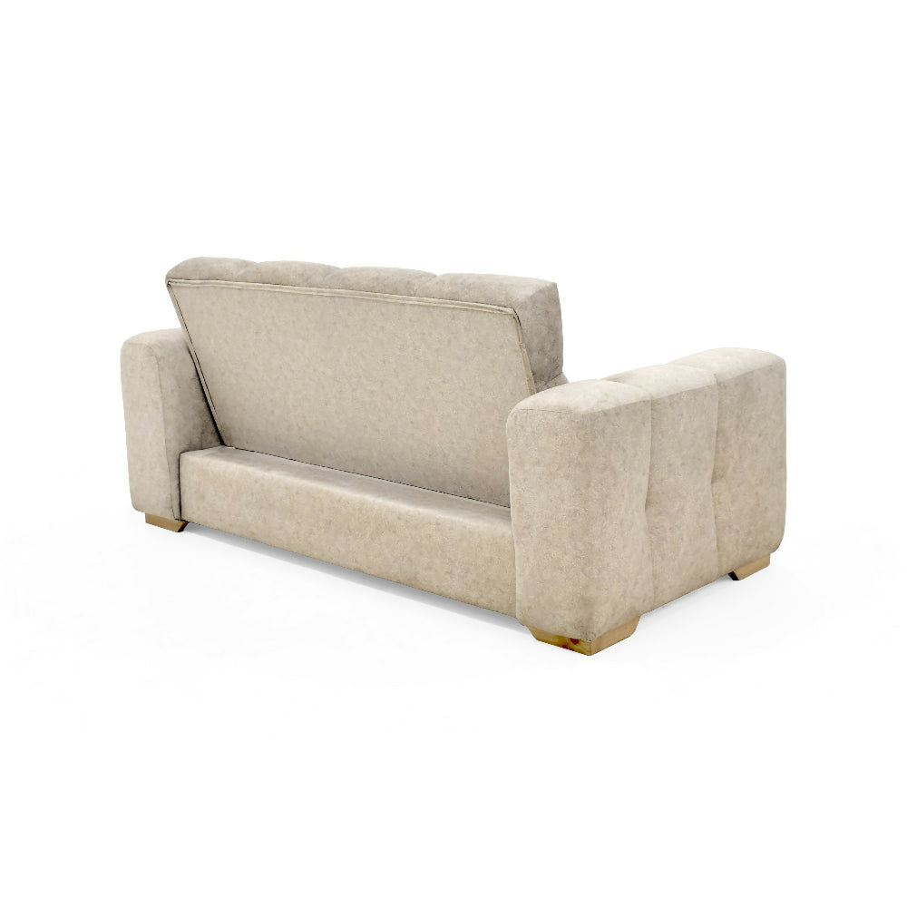 Sofa Miami 2 Puestos 171x88x81 Tela Beige