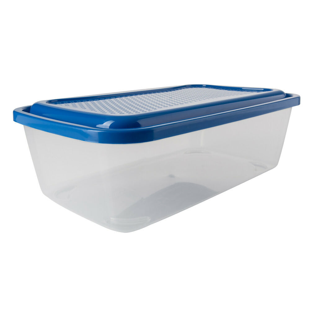 Recipiente Basico Rectangular 3L Azul