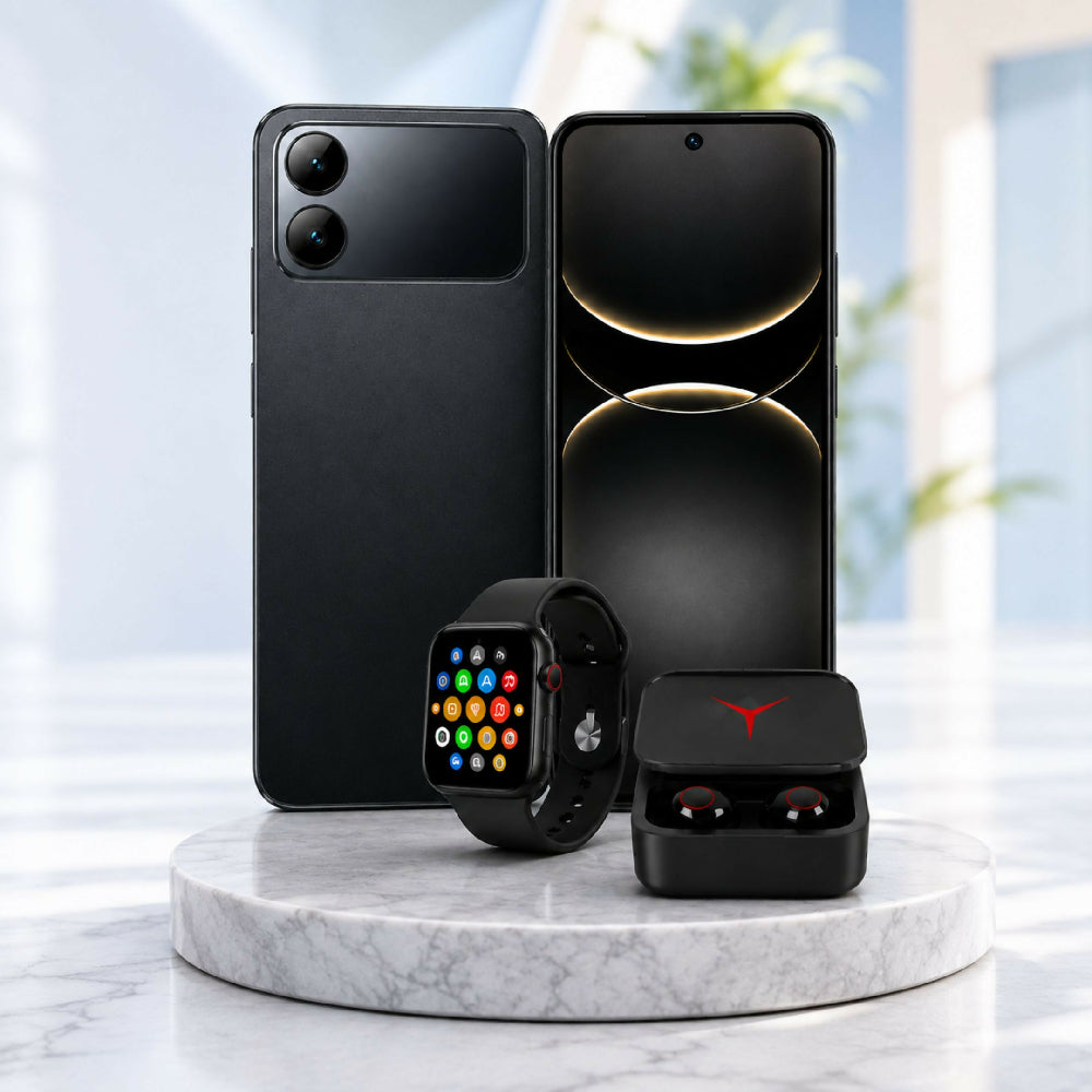Celular Infinix Smart 20 256GB 4GB RAM Negro + Audífonos Y Reloj Obsequio