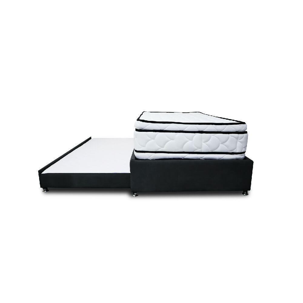 Combo Cama Tarima Nube 140x190 doble Negro