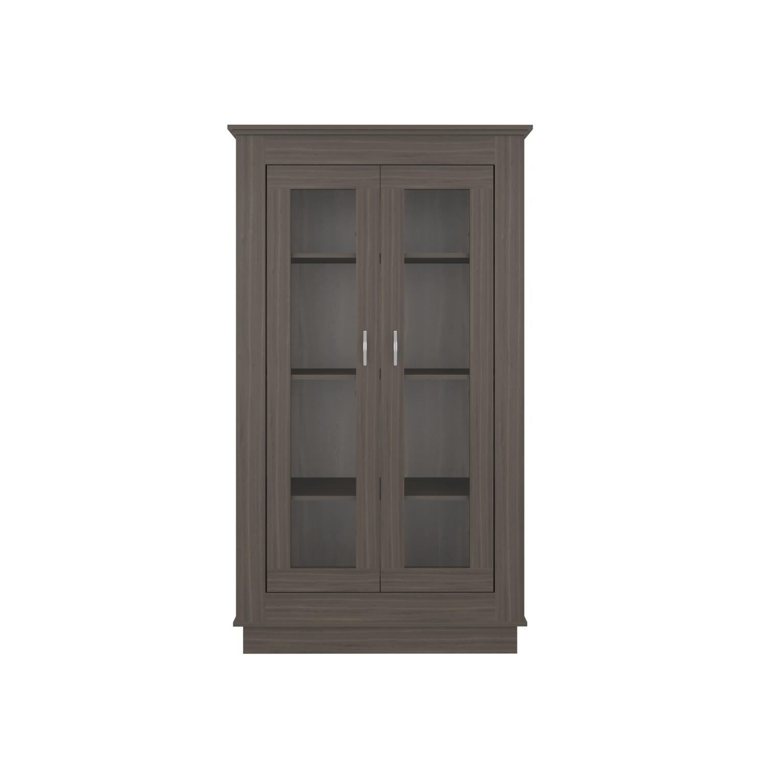 Mueble Multiusos Nereida, Avellana, con Dos Puertas Abatibles y Múltiples Entrepaños