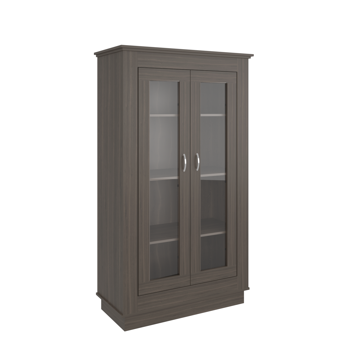 Mueble Multiusos Nereida, Avellana, con Dos Puertas Abatibles y Múltiples Entrepaños
