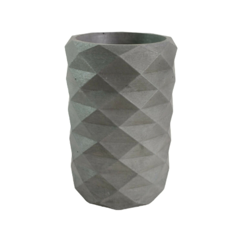 florero jarrón en cemento frida color gris de concreto tienda online de materas y decoración