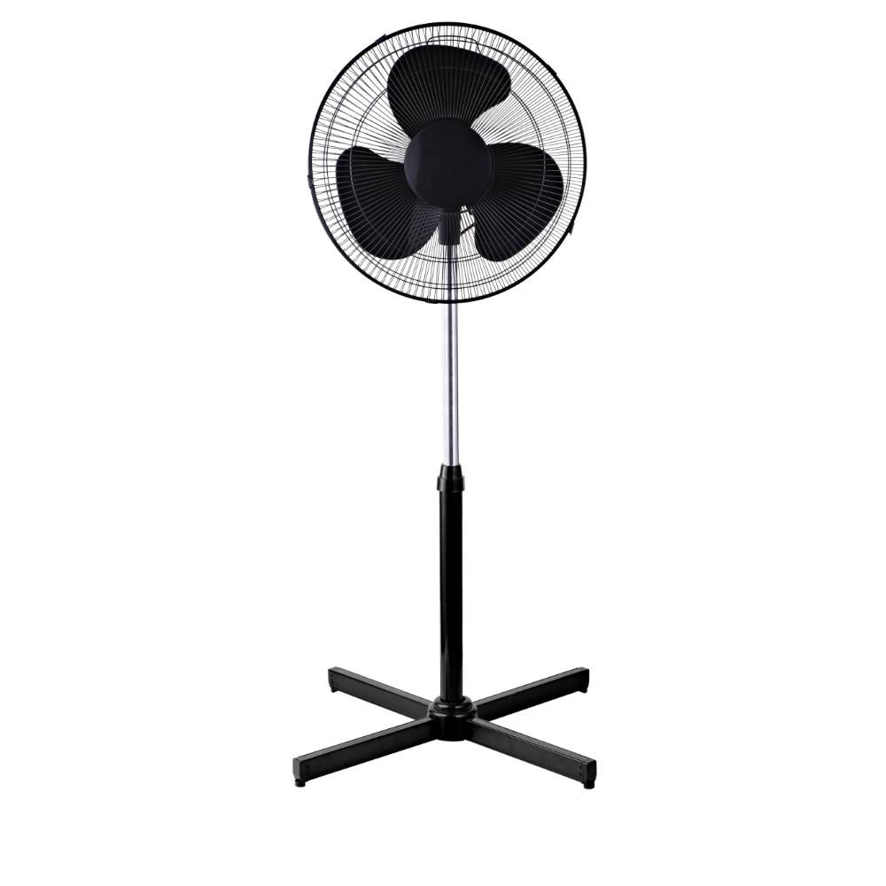 Ventilador Vertex 16, Negro, con Base en cruz, 3 Velocidades y 3 Aspas