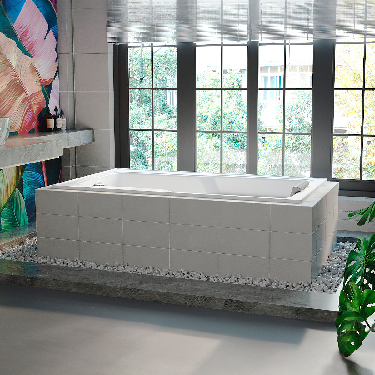 Tina Francesa De Empotrar 160X90 Con Cascada Pequeña