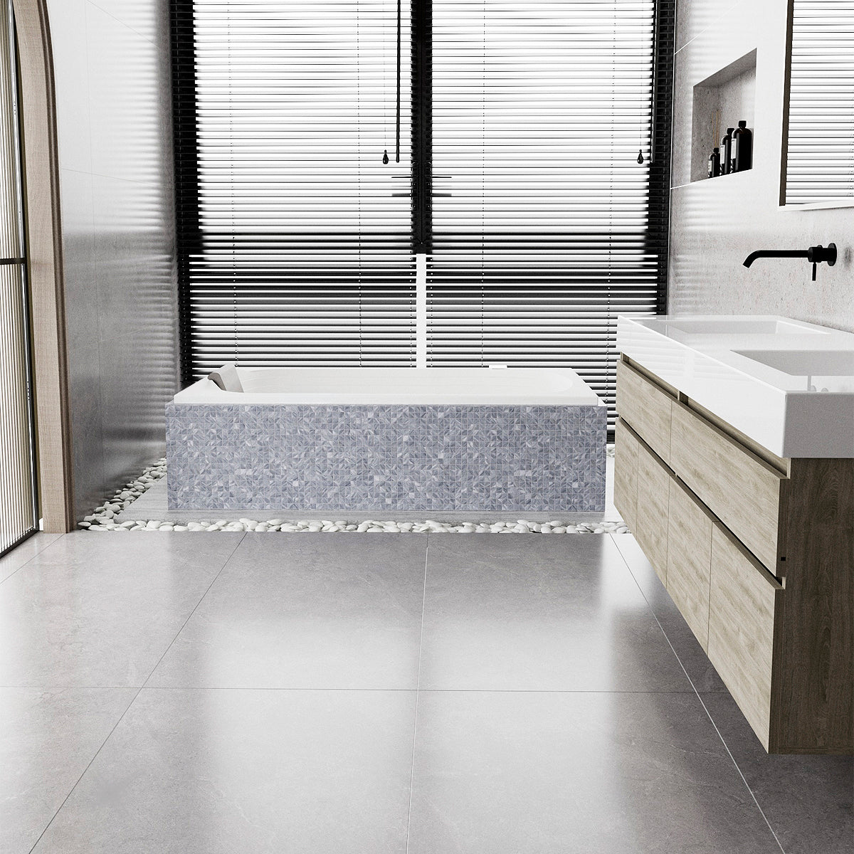 Tina Calima De Empotrar 152X80 Con Cascada Pequeña