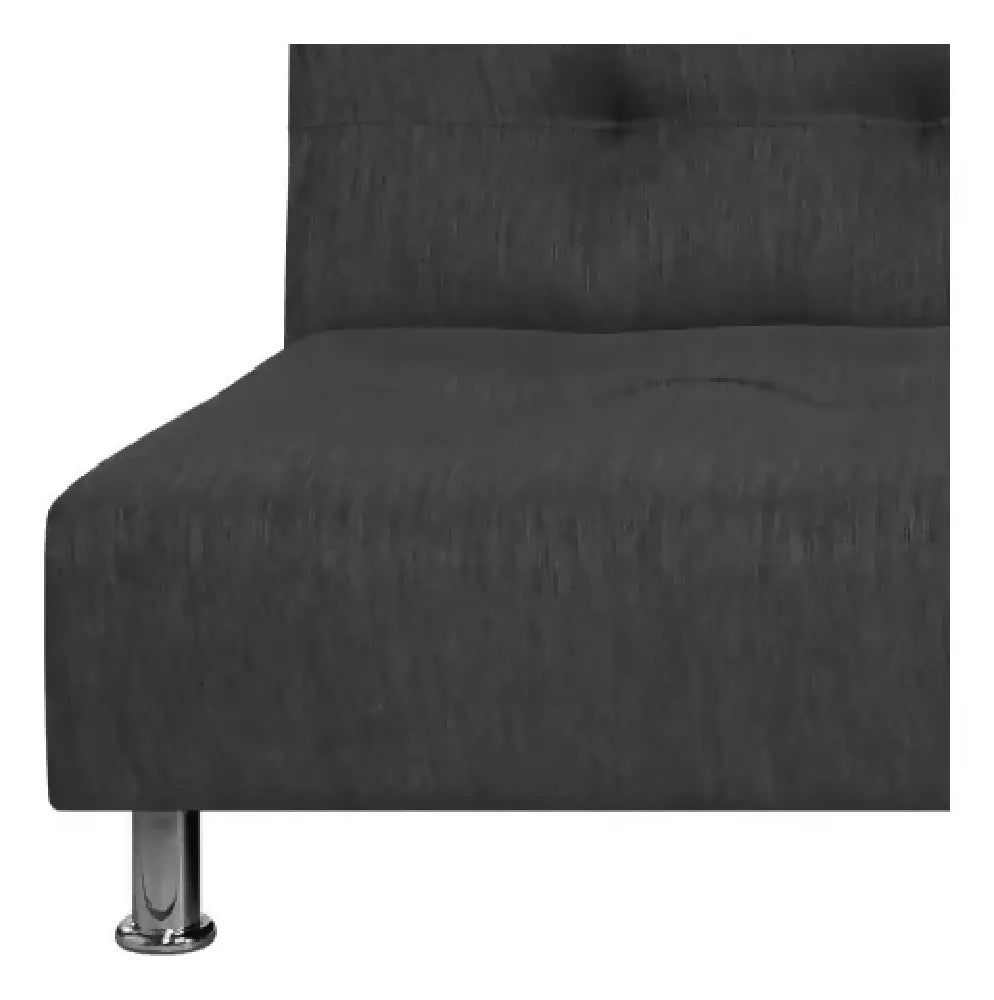 Sofá Cama Mauro Tela, Color Gris Oscuro