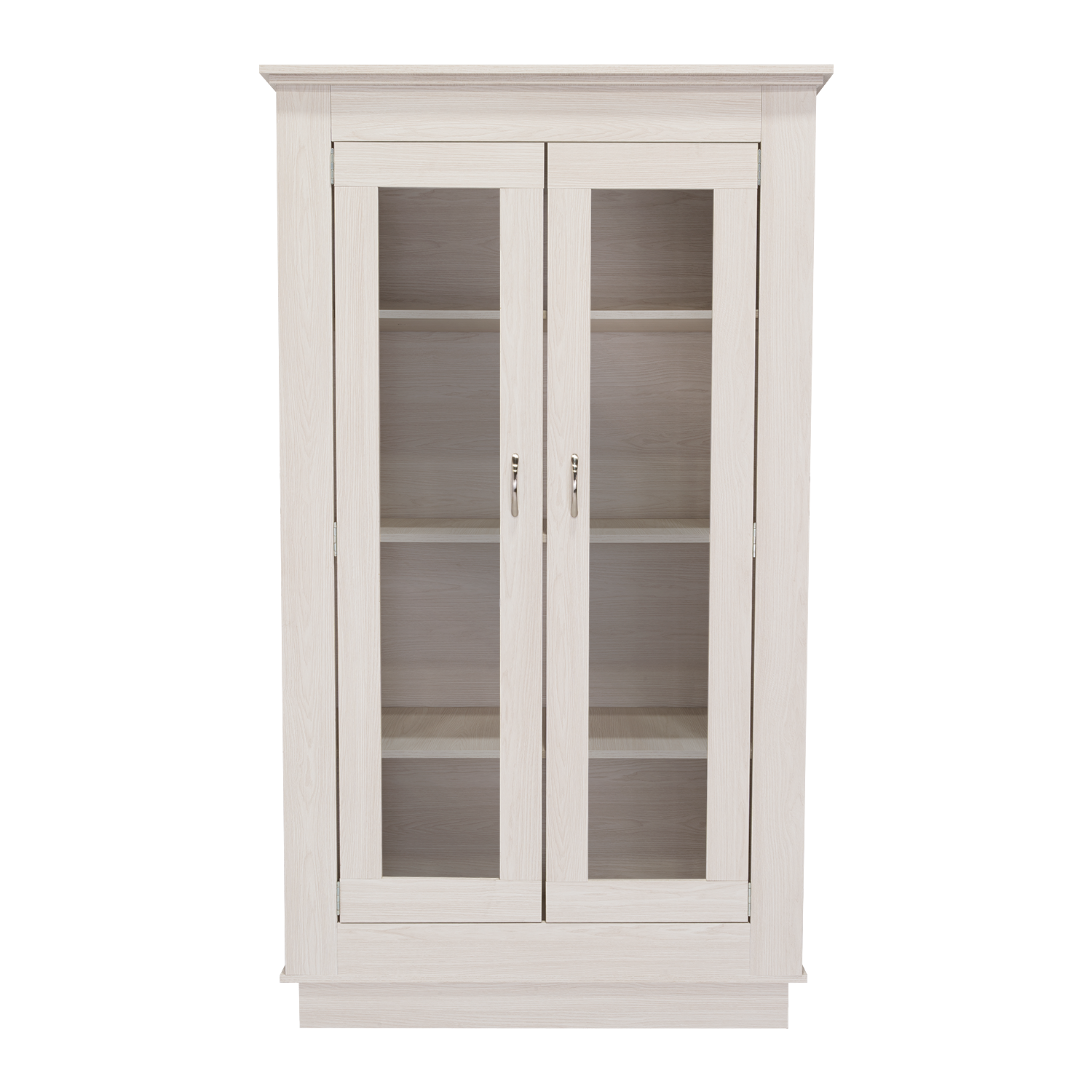Mueble Multiusos Nereida, Blanco Nevado, con Dos Puertas Abatibles y Múltiples Entrepaños