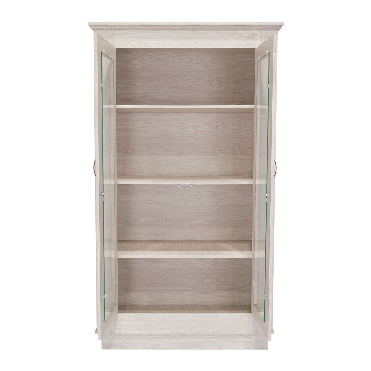 Mueble Multiusos Nereida, Blanco Nevado, con Dos Puertas Abatibles y Múltiples Entrepaños