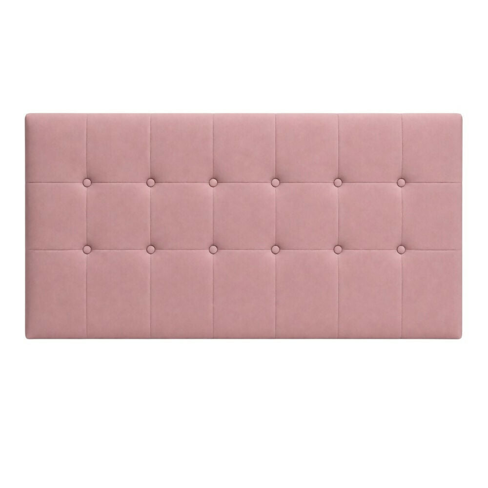 Cabecero Queen 160x60 Cuadros Grandes Rosa Tela