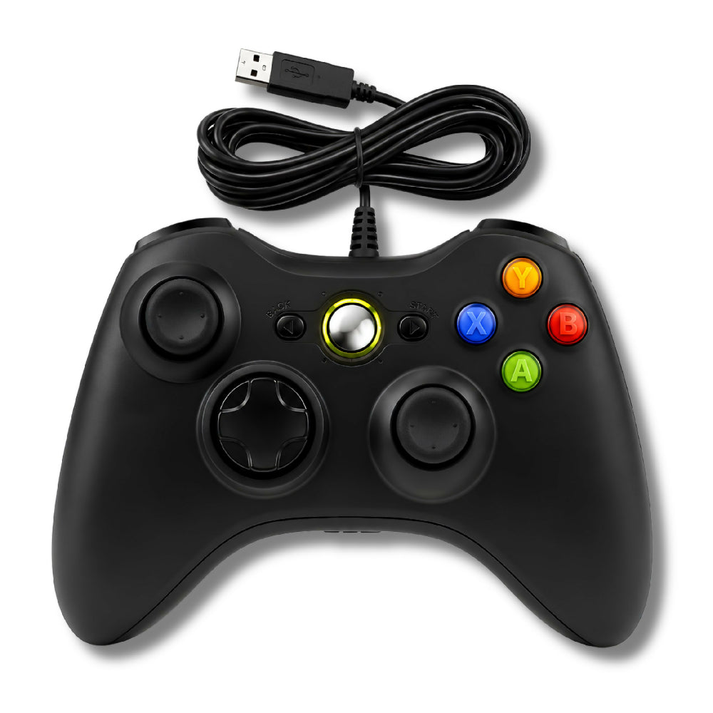 Control Alámbrico Para Xbox 360 Y PC Gamepad Con Conexión USB