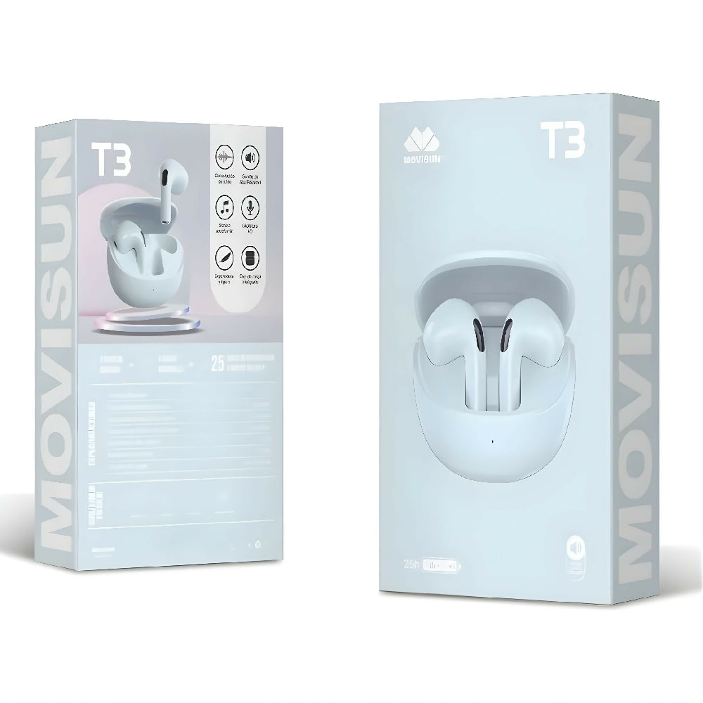 Audífonos Inalámbricos Movisun T3 Con Conexión 5.3V Y Carga Rápida