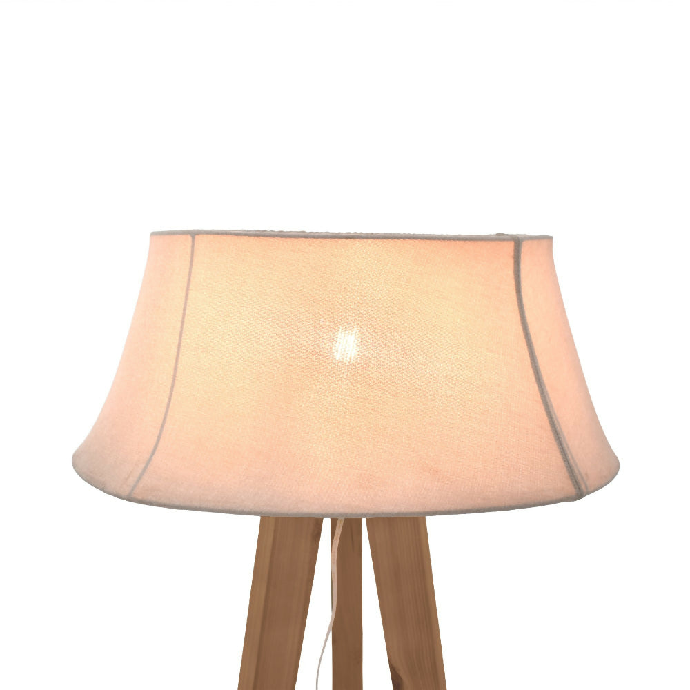 Lampara de Piso Reims 55x55x155 cm Caoba Champagne