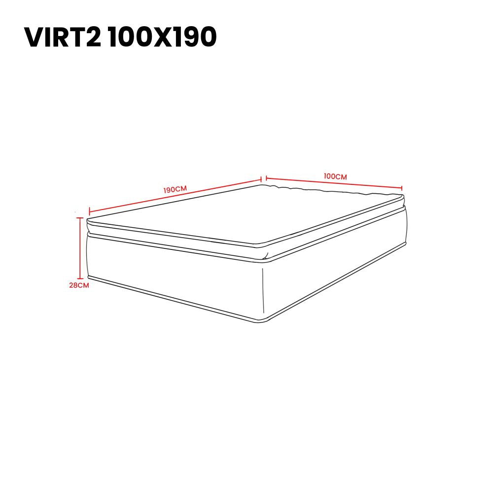 Combo para Habitación Oriel, Incluye Base Cama Sencilla y Colchón