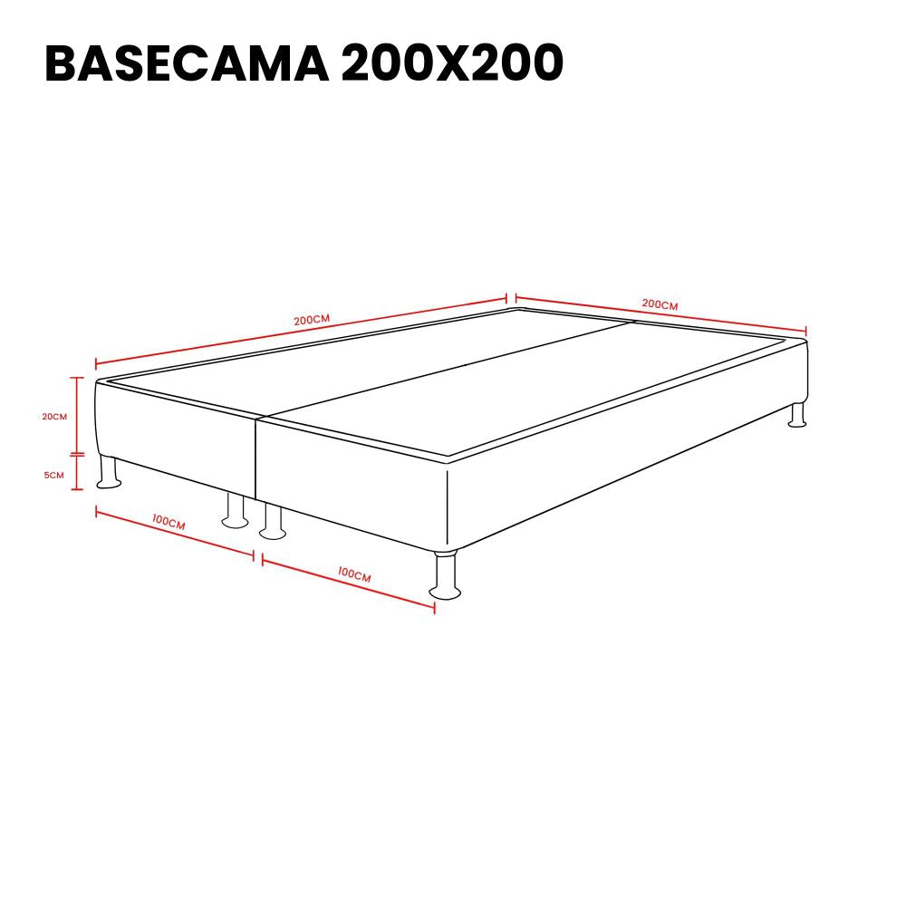 Combo para Habitación Wally, Incluye Base Cama Presidencial y Colchón