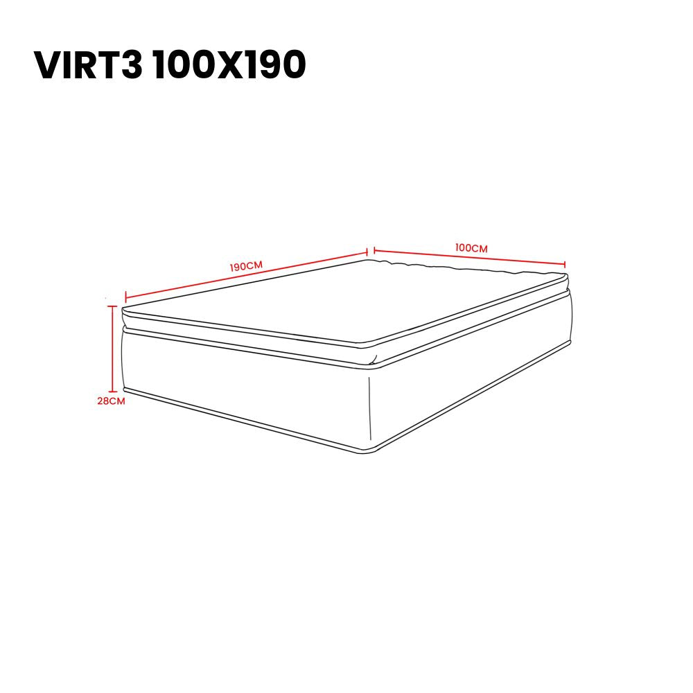 Combo para Habitación Alpha, Incluye Cama Sencilla y Colchón