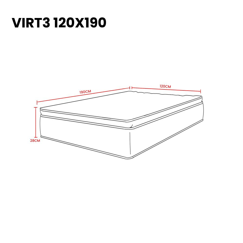 Combo para Habitación Jiang, Incluye Base Cama Semidoble, Colchón y Protector