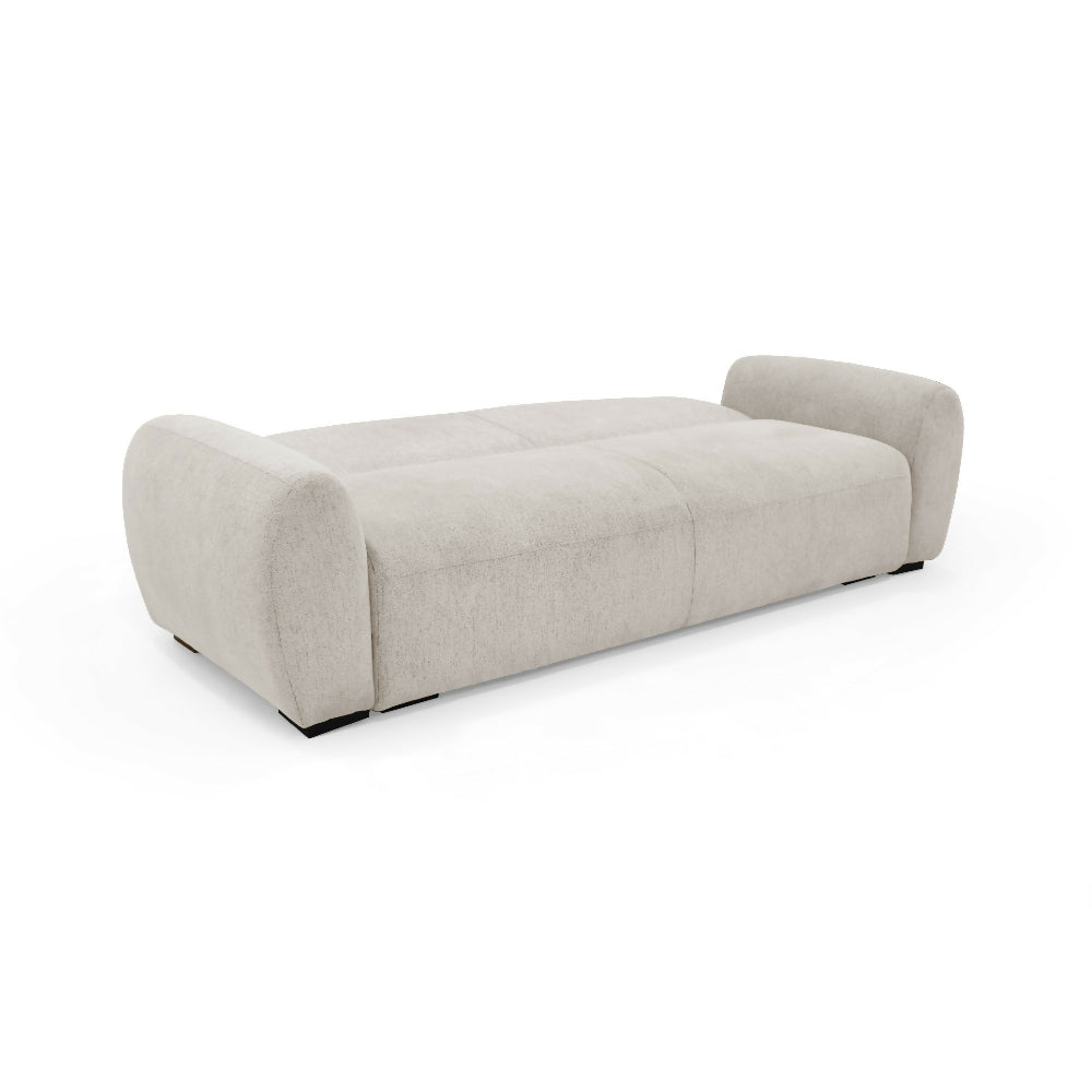 Sofa Cama Auren 240x88x85 cm Con Brazos Removibles Tela Beige