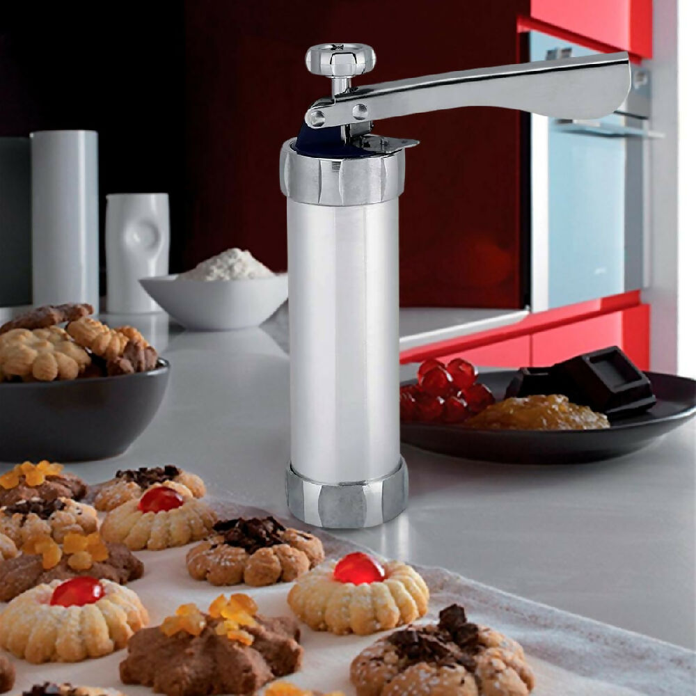Máquina para hacer galletas Prensa Con Moldes y Boquillas PTZ-10-4 6