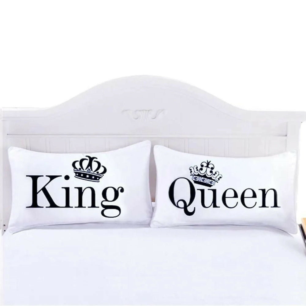 Set X 2 Funda Almohada Estampada Queen & King M Fibra