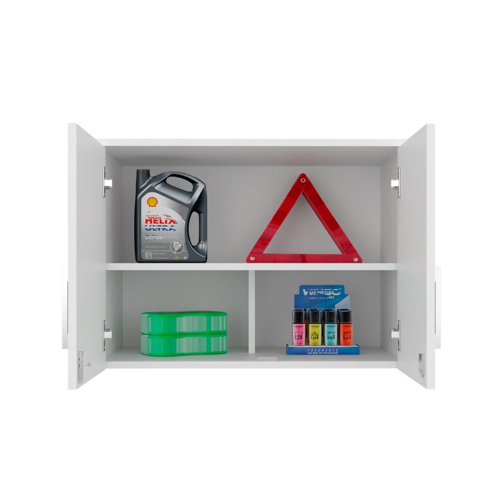 Gabinete Superior Multiusos, Kronos Blanco, Con dos puerta batientes ZF
