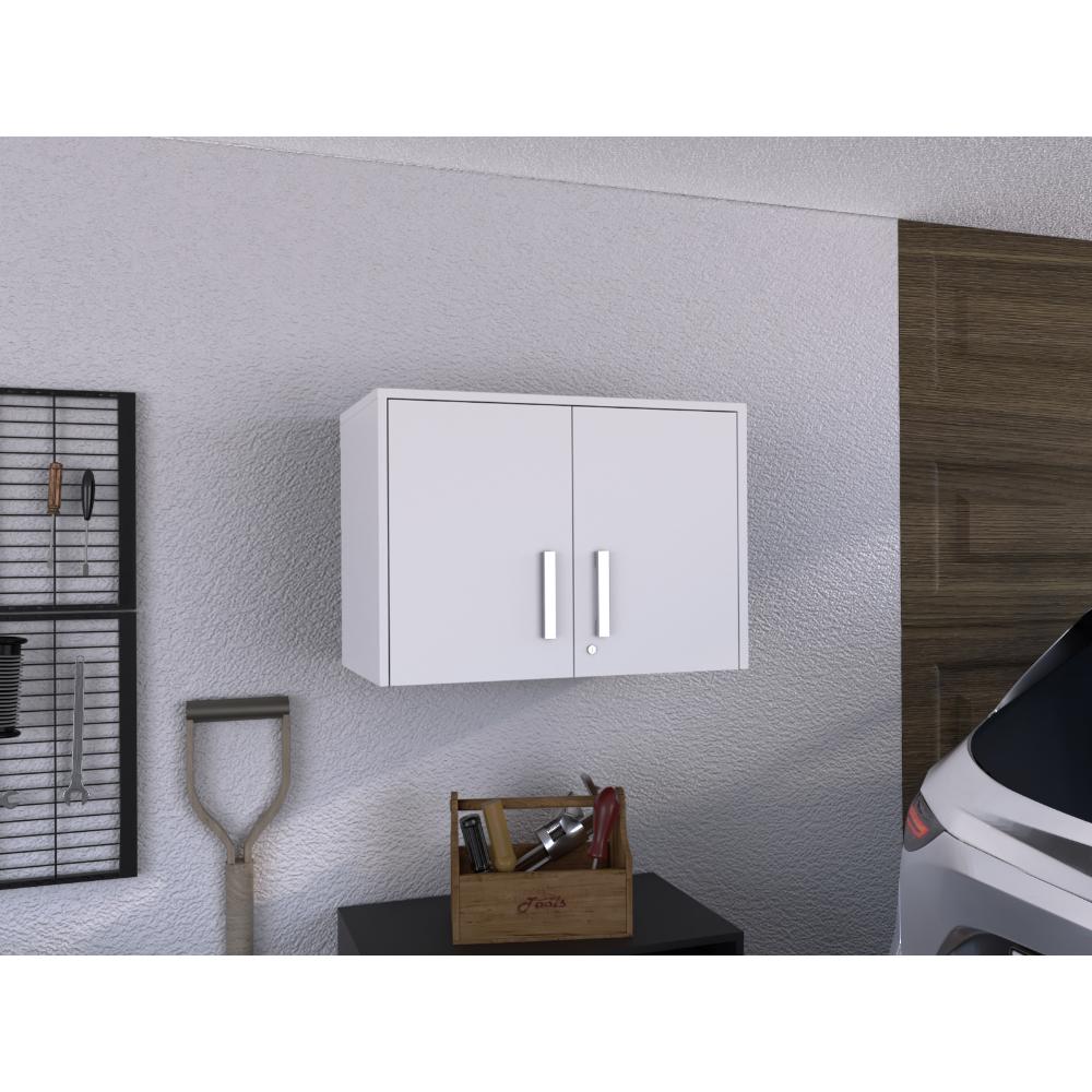 Gabinete Superior Multiusos, Kronos Blanco, Con dos puerta batientes ZF