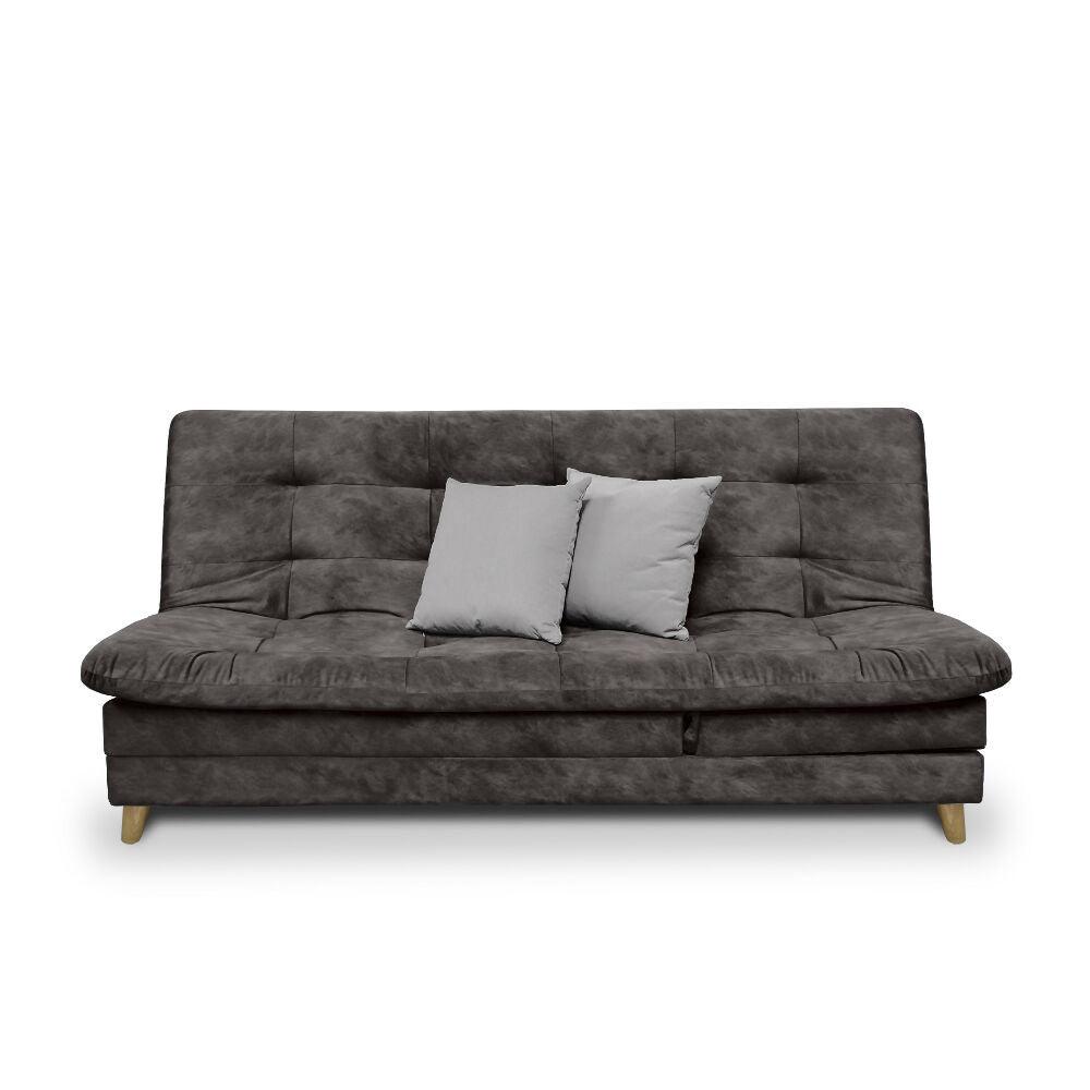 Sofa cama 5 posiciones Agassi Tela Café - Incluye Cojines