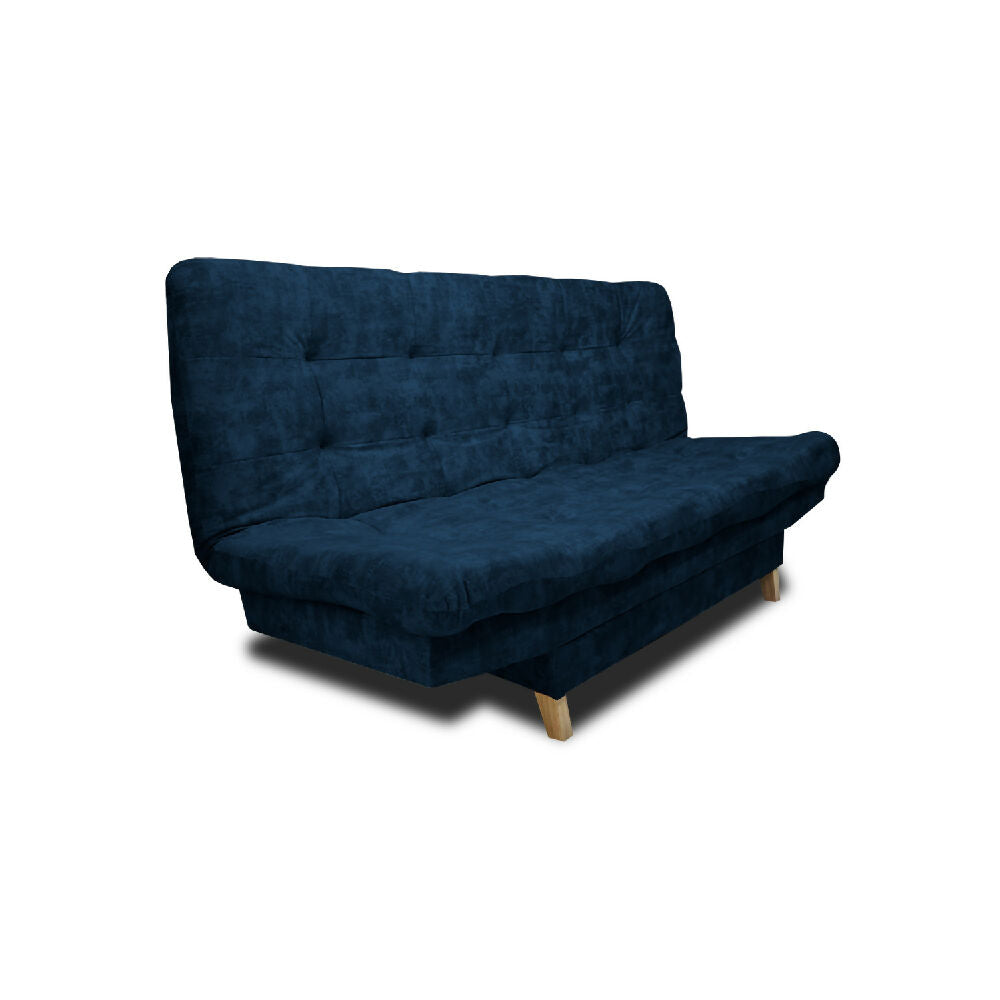 Sofá Cama Kuster Clic Clac 3 Posiciones Tela Amigable Con Mascotas 185X90X80 Azul Petroleo