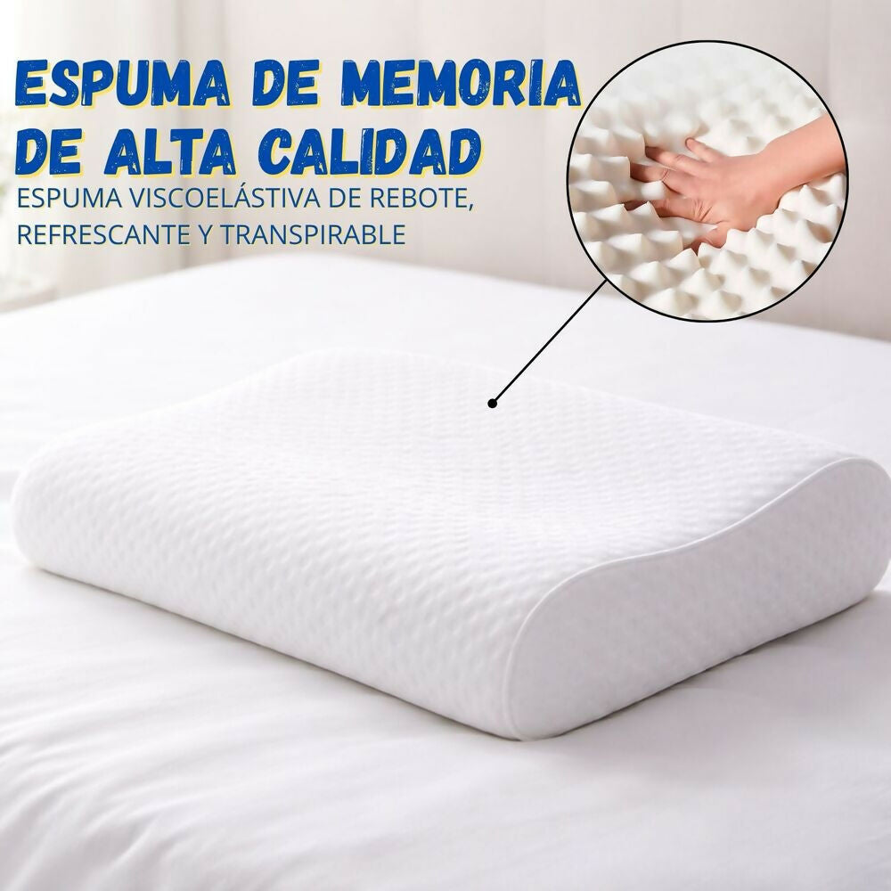 Almohada viscoelastica antiestres cervical