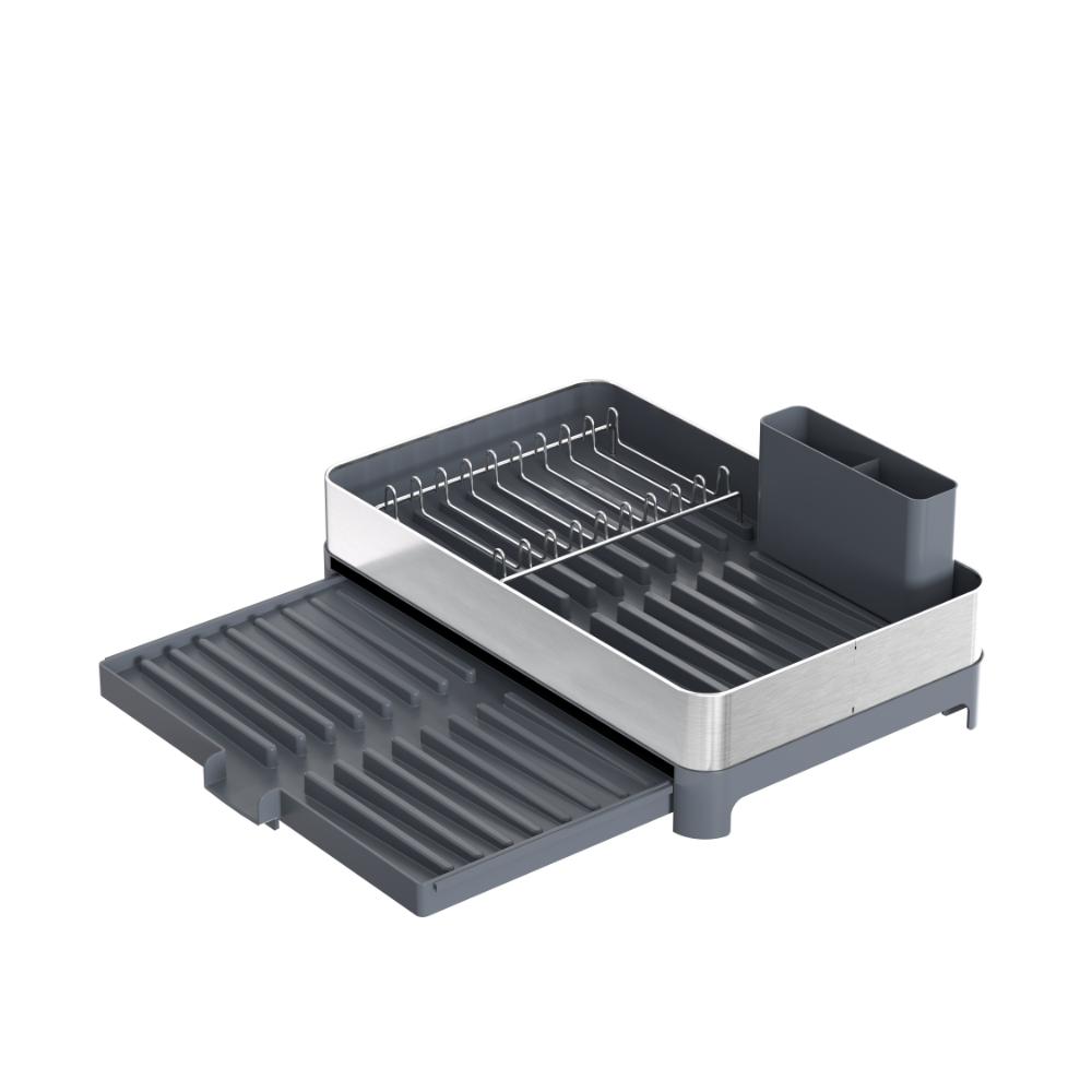 Escurridor De Platos Secovia, Azul y Gris Metalizado, Expandible