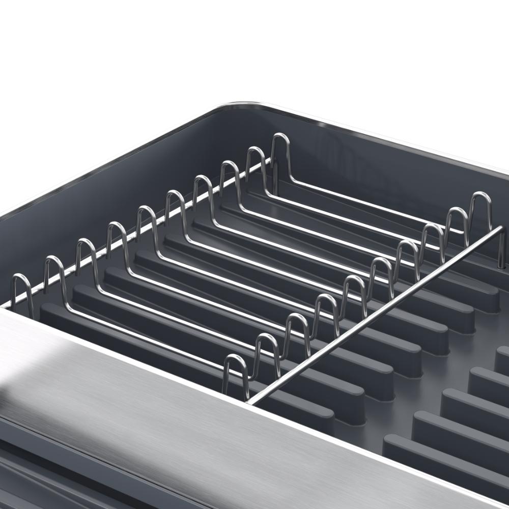 Escurridor De Platos Secovia, Azul y Gris Metalizado, Expandible