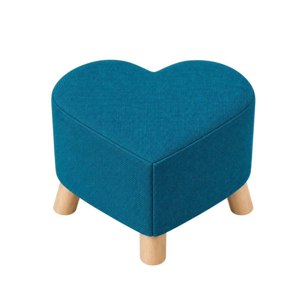 Puff Posa Pie Cora 30x30 Azul Opalo Setx2