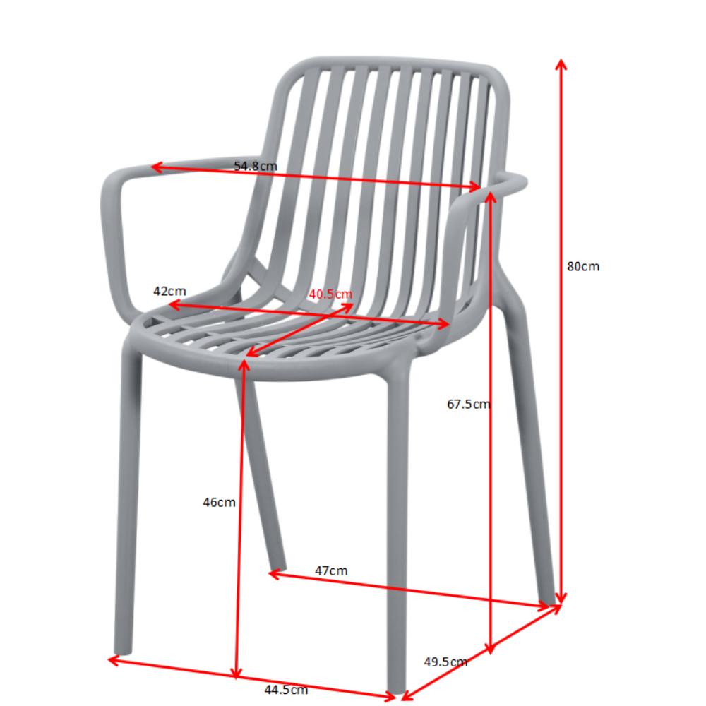 Silla Parma, Verde, Con espaldar en rayas y diseño minimalista X2