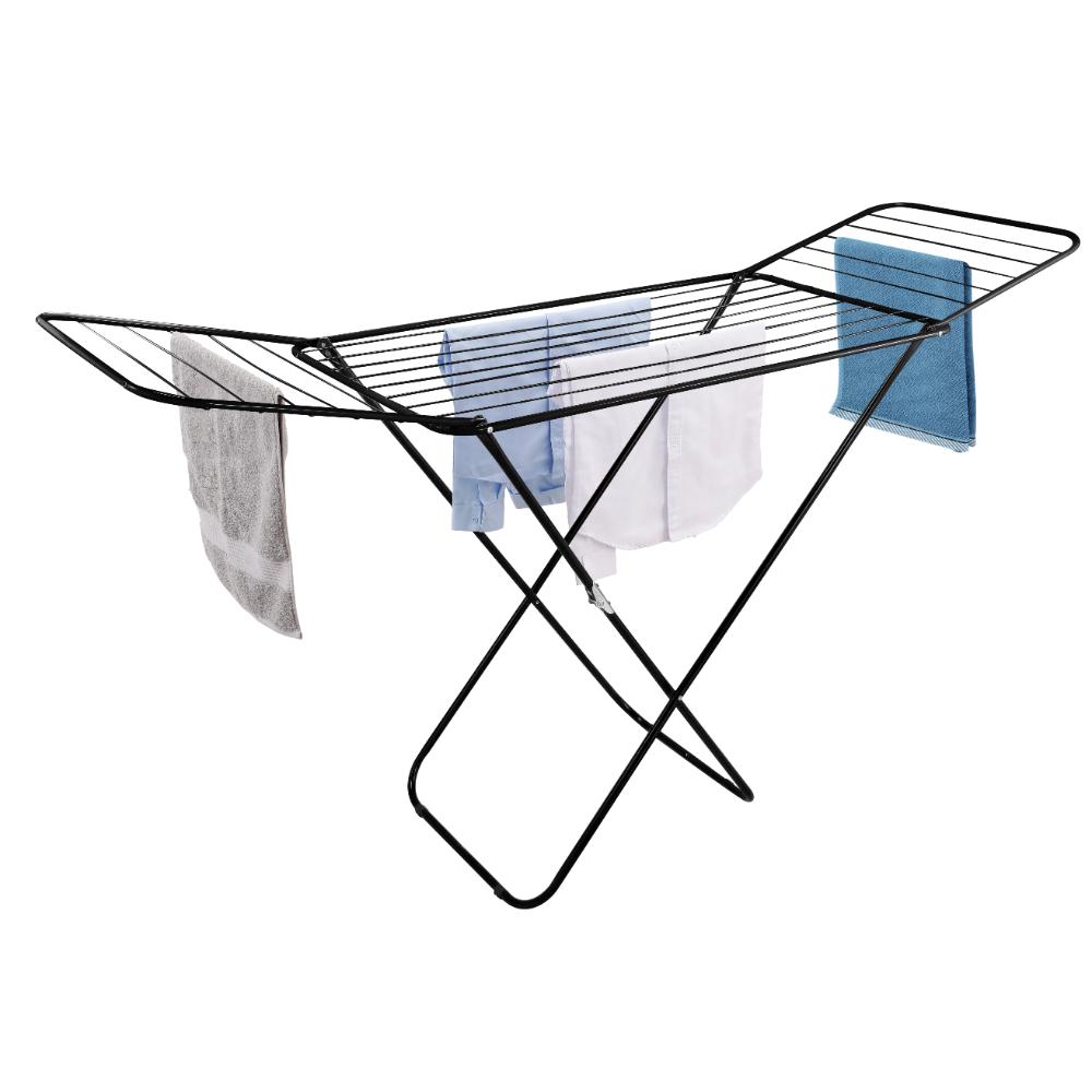 Tendedero De Piso Ecodry, Negro, Plegable y Extendible