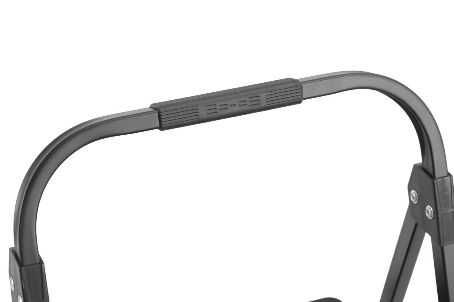 Escalera Tubular Alba, Negro, Plagable de 3 niveles